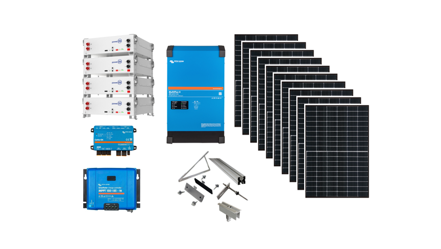 Πακέτο αυτόνομου φωτοβολταϊκού για εξοχικές οικίες Ultra Solar Plus