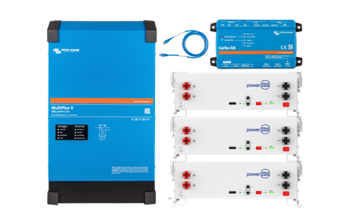 Έτοιμα πακέτα με ινβέρτερ/φορτιστή + μπαταρίες λιθίου. Για back-up και αυτονομία